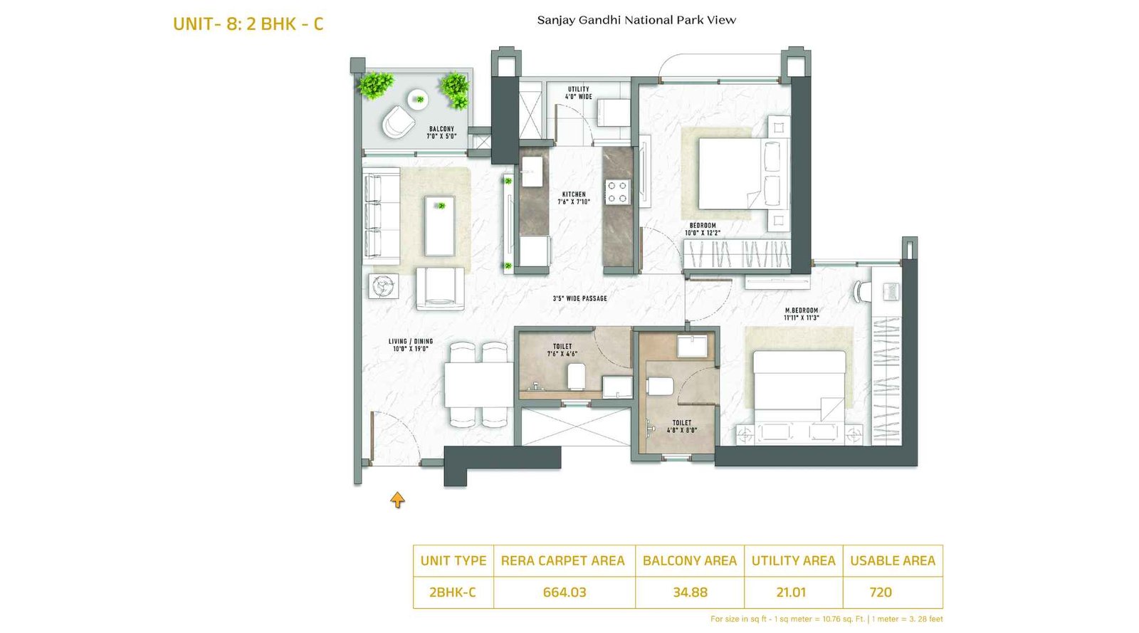 2-BHK-664-sqft